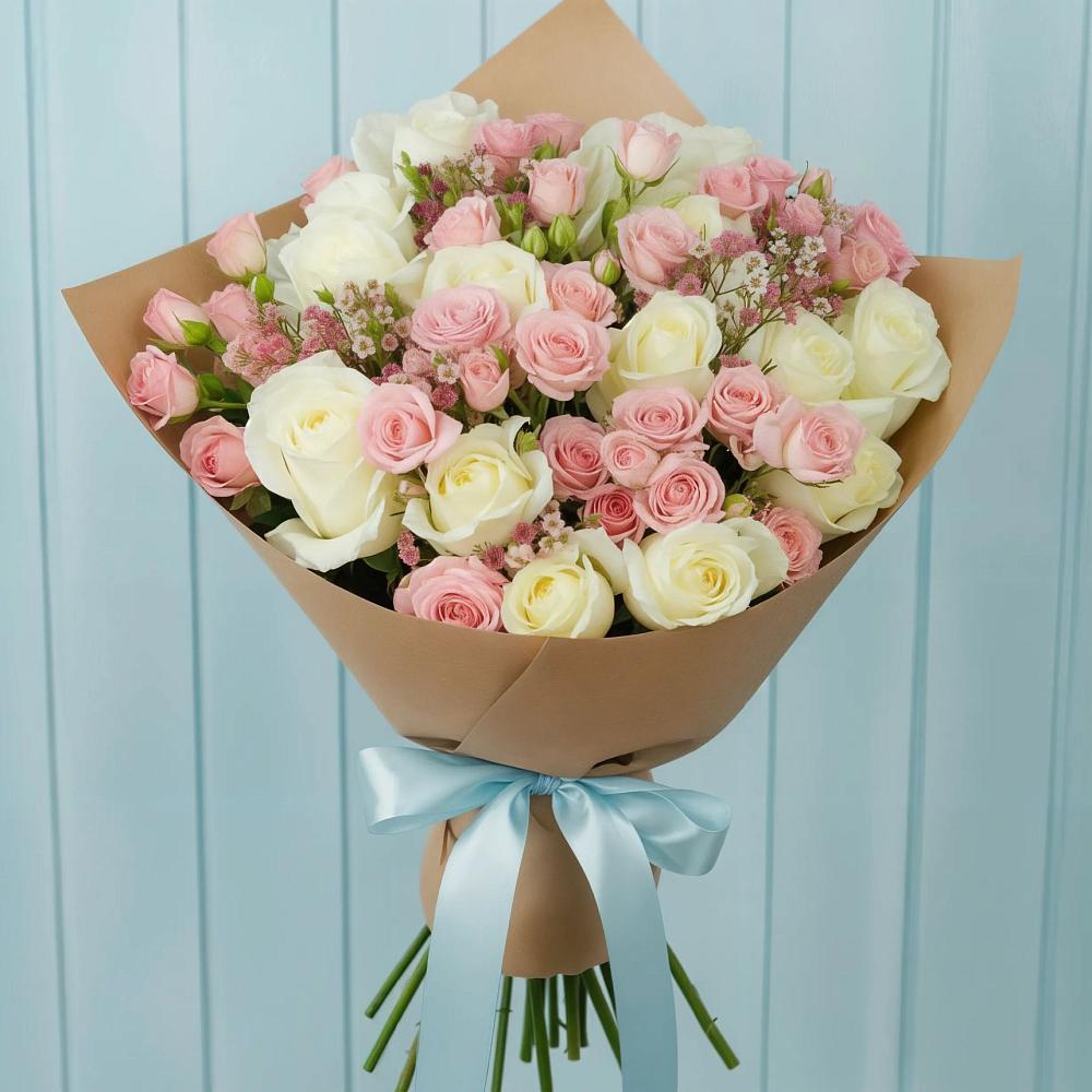 Букет цветов из: Розы в Чулки-Соколово