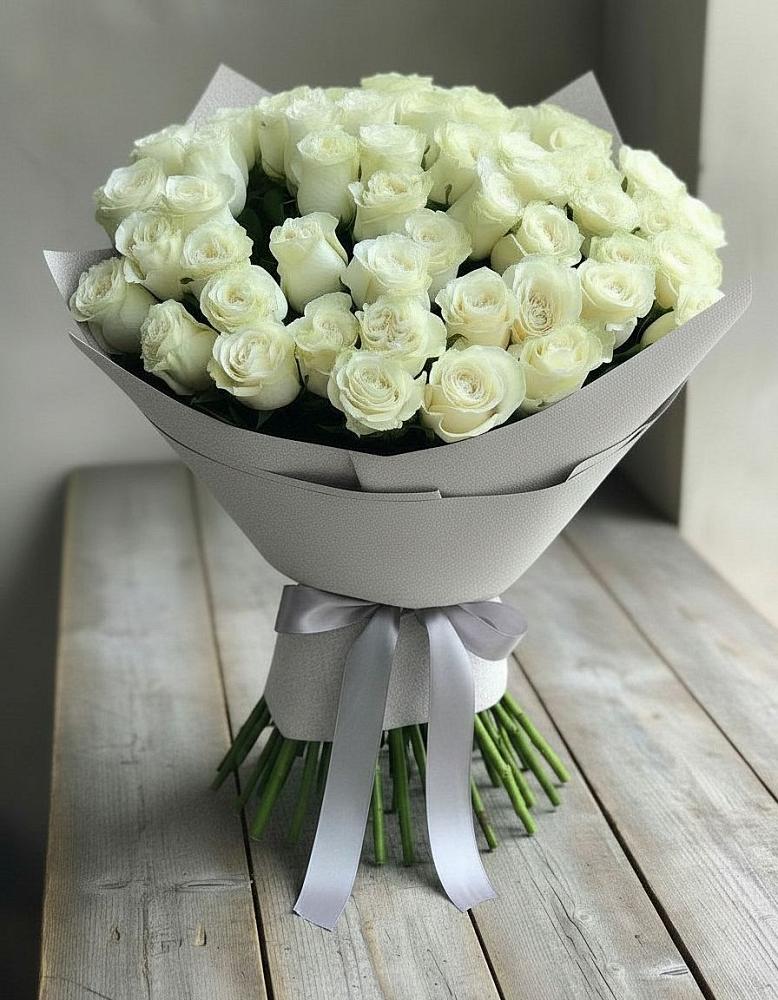 Букет 35 Белых роз в Чулки-Соколово