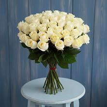Букет 51 Белая роза Эдлесс Лав в Чулки-Соколово