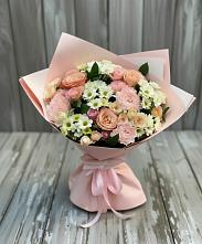 Букет цветов из:  Гвоздики, Розы и Хризантемы в Чулки-Соколово