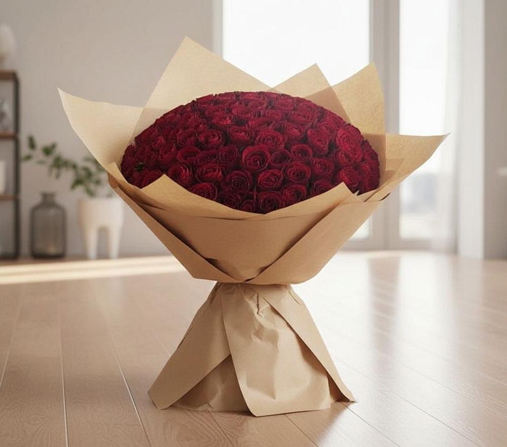 Букет 101 Красная роза в Чулки-Соколово