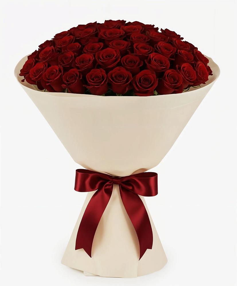 Букет 101 Бордовая роза Блэк Бакарра в Чулки-Соколово