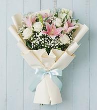 Букет цветов из:  Лилии в Чулки-Соколово