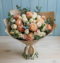 Букет цветов из:  Альстромерии и Розы в Чулки-Соколово