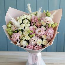 Букет цветов из:  Альстромерии и Розы в Чулки-Соколово